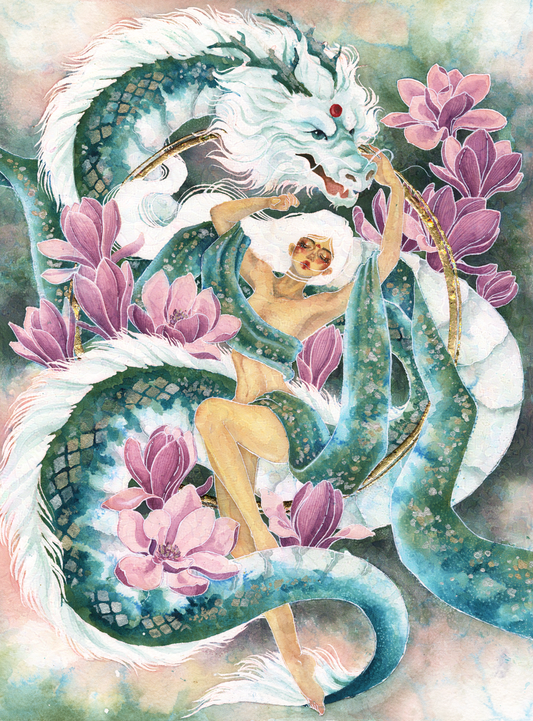 The Azure Dragon (Qing Long) - Fine Art print